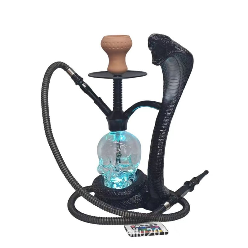 Hookah s oblikom kobre, arapski stil, od smole, s bar osvjetljenjem