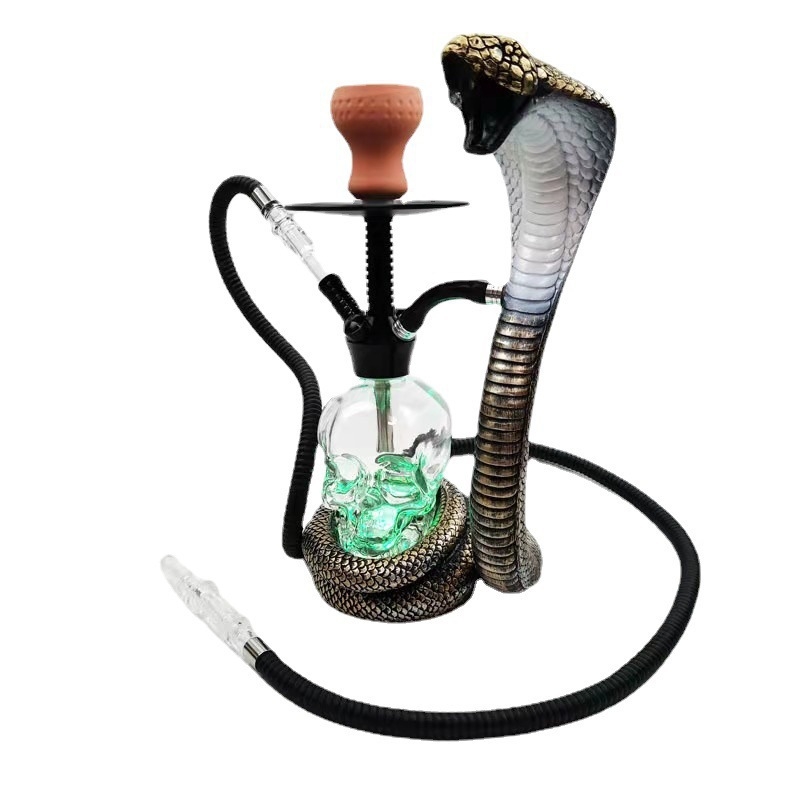 Hookah s oblikom kobre, arapski stil, od smole, s bar osvjetljenjem