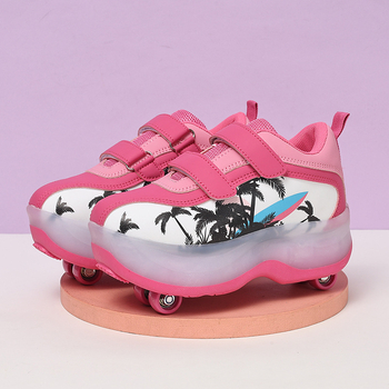 Heelys tenisice za dječake s dvostrukim redom kotača, PU kotači, TPR potplat