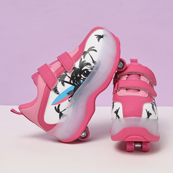 Heelys tenisice za dječake s dvostrukim redom kotača, PU kotači, TPR potplat