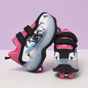 Heelys tenisice za dječake s dvostrukim redom kotača, PU kotači, TPR potplat