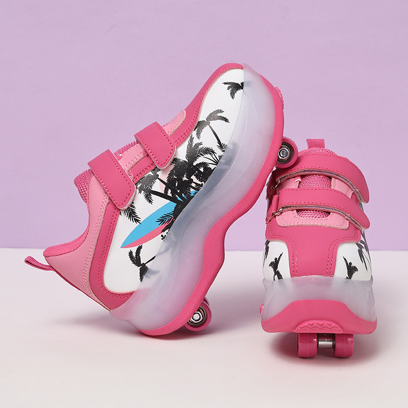 Heelys tenisice za dječake s dvostrukim redom kotača, PU kotači, TPR potplat