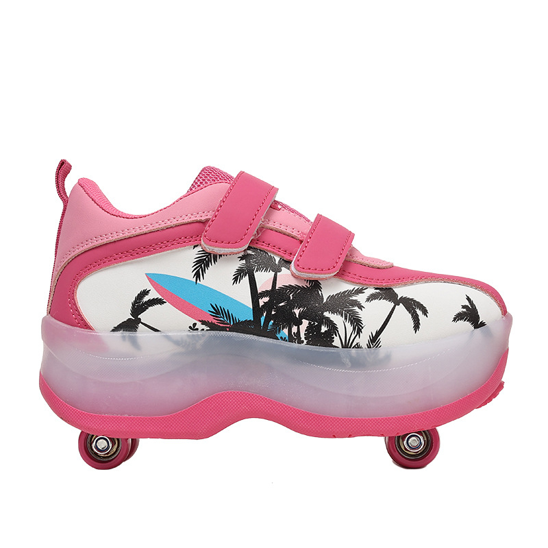 Heelys tenisice za dječake s dvostrukim redom kotača, PU kotači, TPR potplat