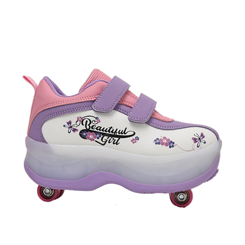Dječje rol-korice s četiri kotača u dva reda, protuklizne, PU kotači, potplat TPR, cipele Heelys