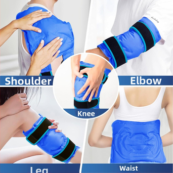 Гел подложка за коляно за горещо и студено лечение – едноразмерна, найлонова материя, 700 g