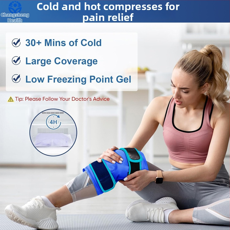 Гел подложка за коляно за горещо и студено лечение – едноразмерна, найлонова материя, 700 g