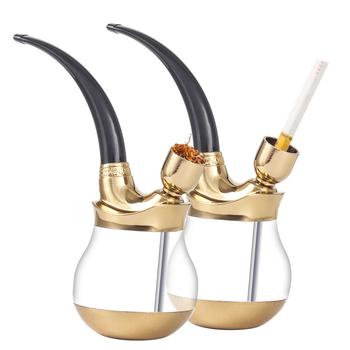 Vízpipa kettős funkcióval – szűrt, hordozható, szétkapcsolható JD-A6 (ötvözet + műanyag)