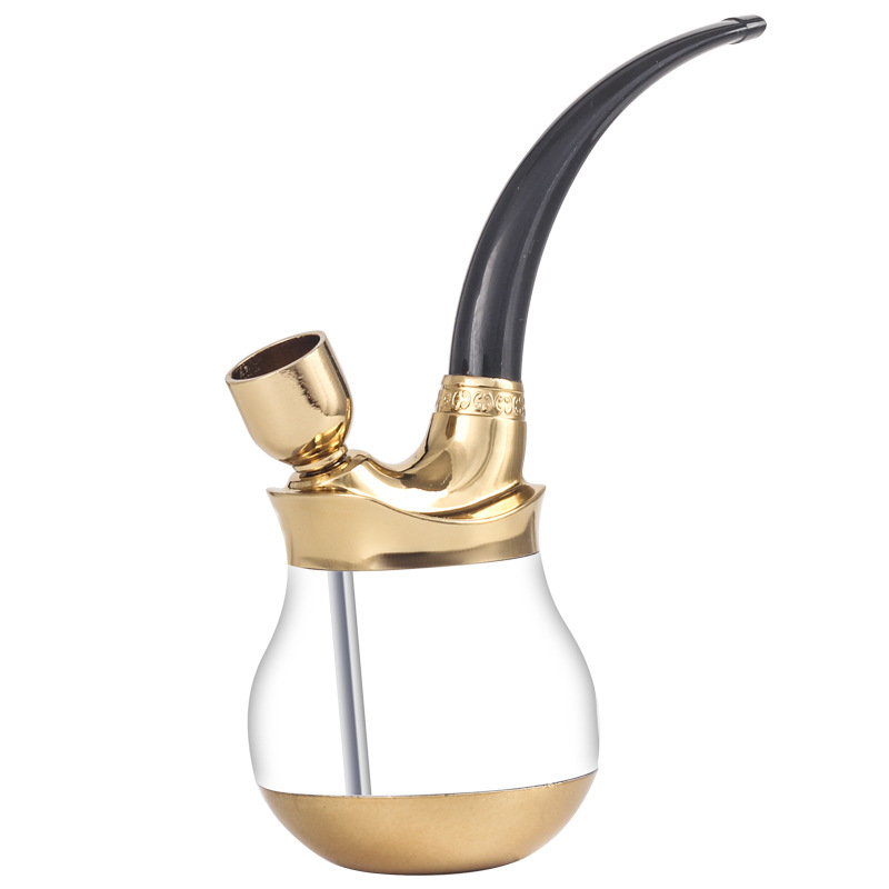 Vízpipa kettős funkcióval – szűrt, hordozható, szétkapcsolható JD-A6 (ötvözet + műanyag)