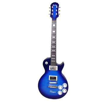 Dječja plastična električna gitara za igru – 6-žičana, početni glazbeni instrument s video vodičem