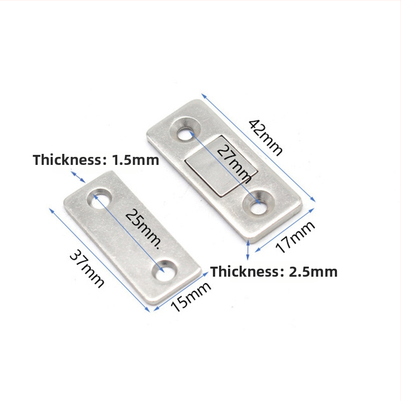 Μαγνήτης πόρτας ντουλαπας από ανοξείδωτο χάλυβα με παχιά μεταλλική πλάκα, μάρκα Left Steel, μοντέλο bxgcx, κατάλληλος για πόρτες ντουλαπών, πόρτες δωματίων και πυρασφάλειας