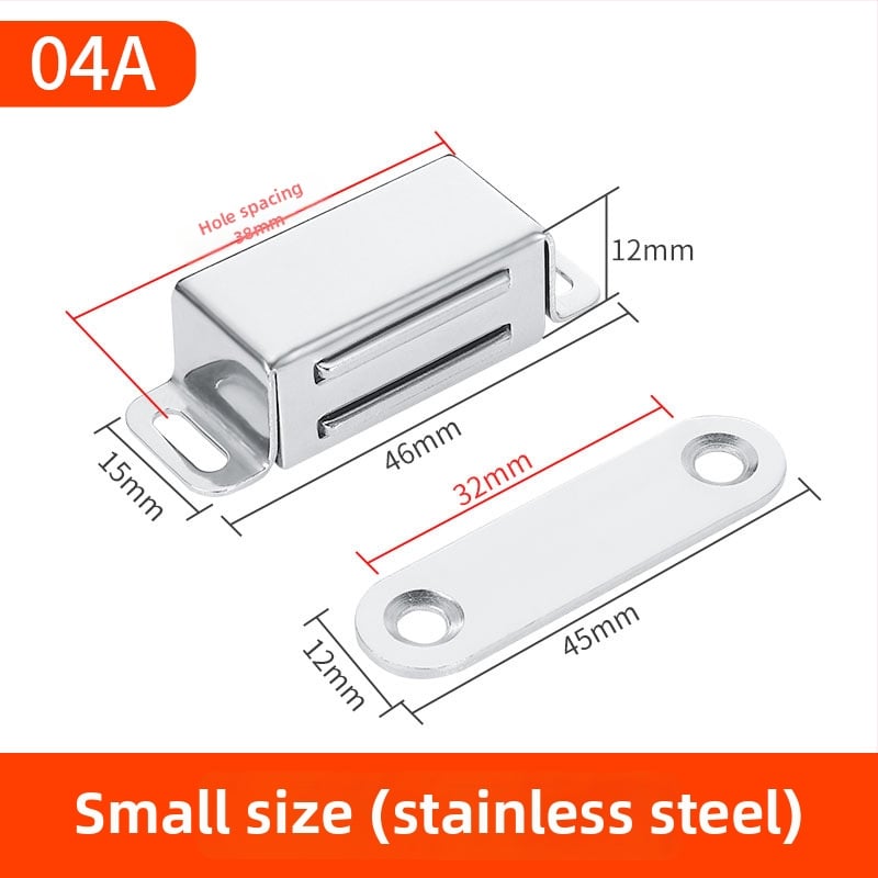 Μαγνήτης πόρτας ντουλαπας από ανοξείδωτο χάλυβα με παχιά μεταλλική πλάκα, μάρκα Left Steel, μοντέλο bxgcx, κατάλληλος για πόρτες ντουλαπών, πόρτες δωματίων και πυρασφάλειας