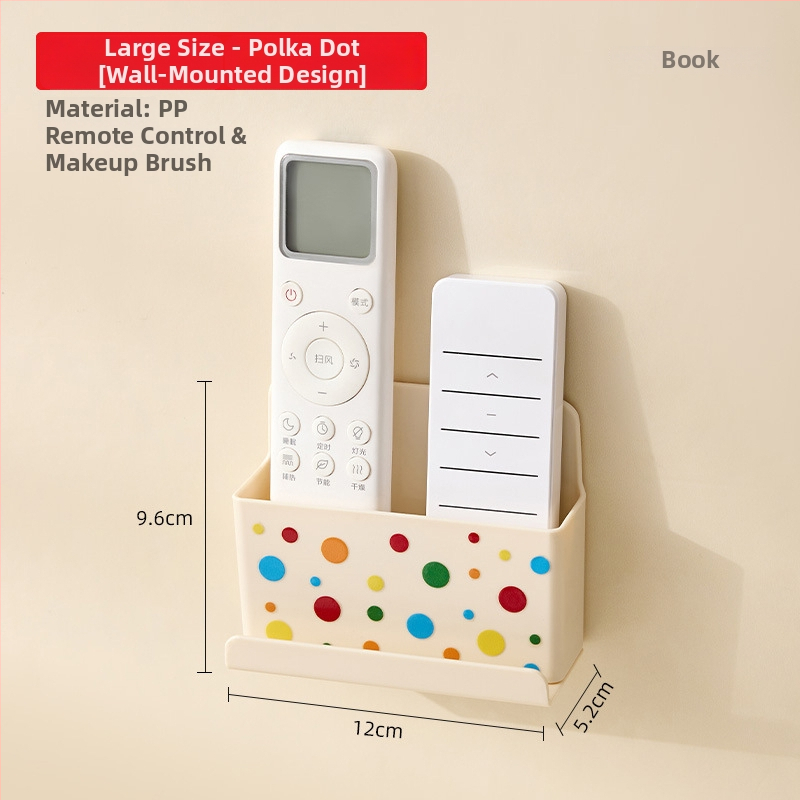 Cutie de depozitare pentru telecomenzi, montată pe perete — plastic PP, design drăguț de desen animat, model 20250507023, 40 g