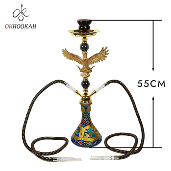 Nargila od nehrđajućeg čelika s dvostrukim cijevima – OKHOOKAH 0K-75-3045 kompletni set