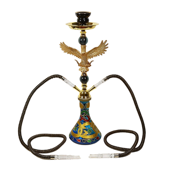 Nargila od nehrđajućeg čelika s dvostrukim cijevima – OKHOOKAH 0K-75-3045 kompletni set