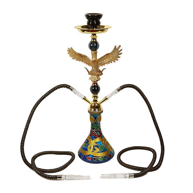 Nargila od nehrđajućeg čelika s dvostrukim cijevima – OKHOOKAH 0K-75-3045 kompletni set