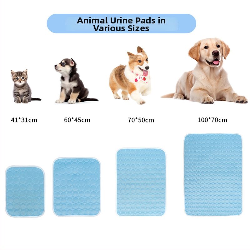 Охлаждаща подложка за кучета с дишащ Ice Silk плат – прана, многократно използваема, охлаждаща подложка (AIO)