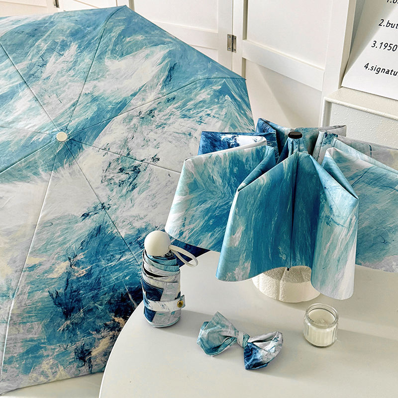 Automatski sklopivi kišobran za sunce, 8 rebara, tkanina 190T, UPF>50, polumjer 48–53 cm