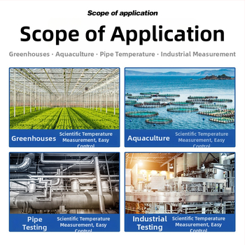 Termometar s velikim zaslonom za mjerenje temperature vode u akvakulturi i skladištenju u hladnjaci – digitalni prikaz, visoka preciznost, brend An shengyi