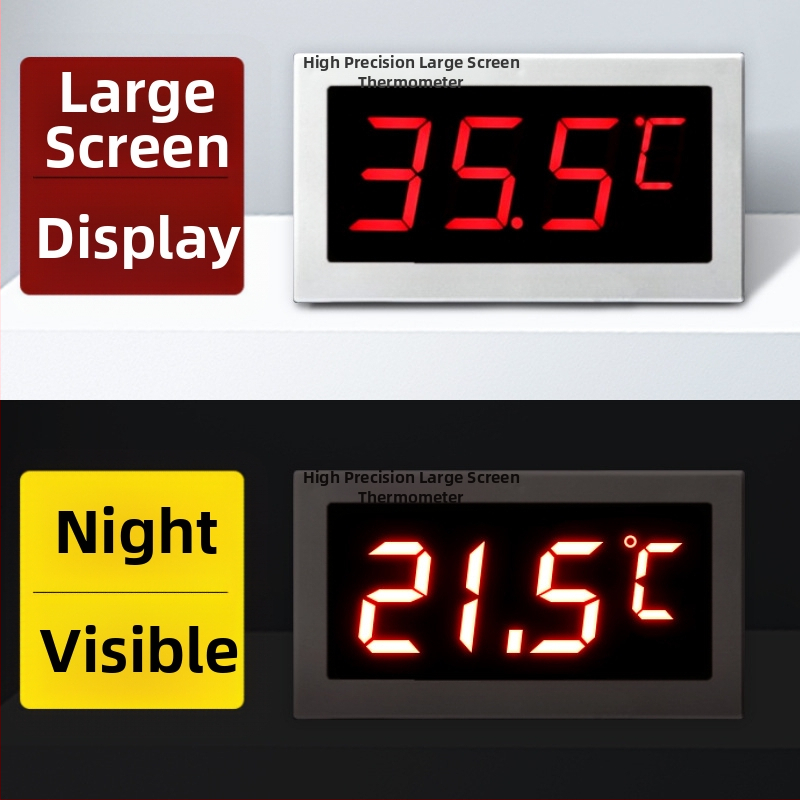 Termometar s velikim zaslonom za mjerenje temperature vode u akvakulturi i skladištenju u hladnjaci – digitalni prikaz, visoka preciznost, brend An shengyi