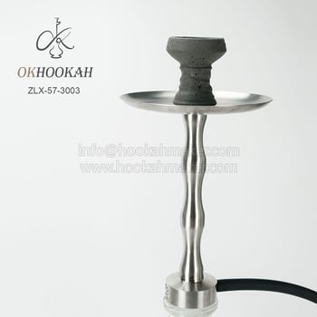 OKHOOKAH nehrđajući čelik Hookah – velika jednodijelna arapska vodena lula, kompletan prijenosni set, model ZLX-57-3003