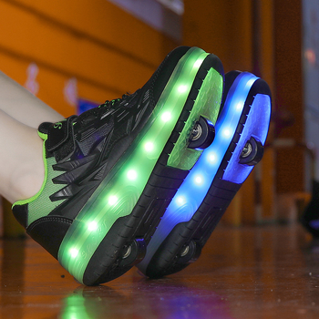 Παιδικά παπούτσια με ρόδες, φωτεινά και φορτιζόμενα, μάρκα New Code (Mob shoes)