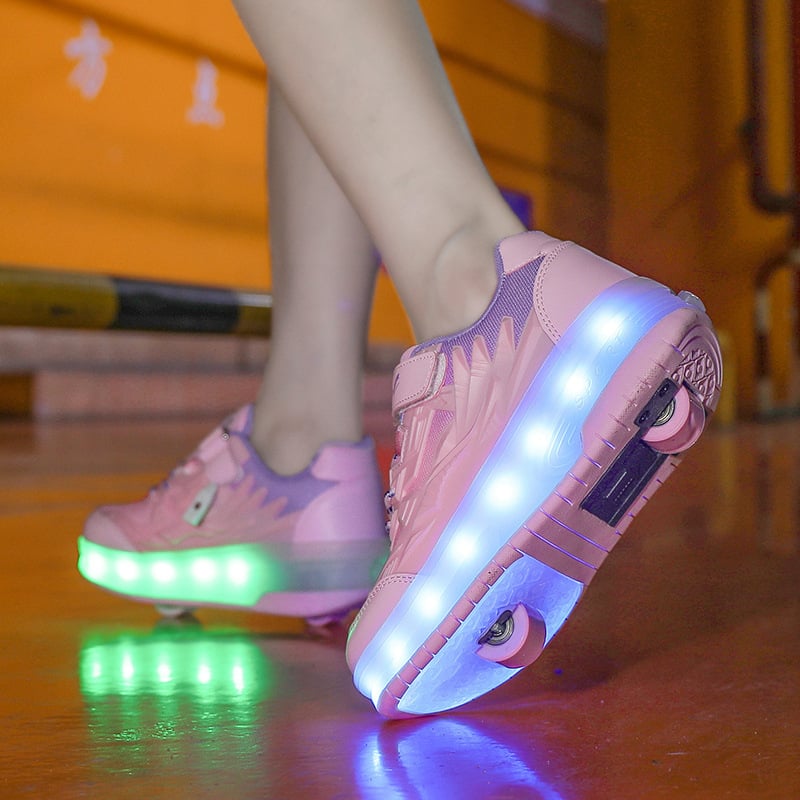 Παιδικά παπούτσια με ρόδες, φωτεινά και φορτιζόμενα, μάρκα New Code (Mob shoes)