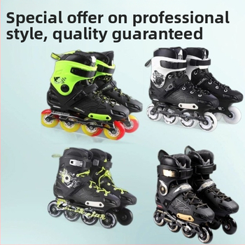 Inline πατίνια με PVC επάνω μέρος, PU τροχοί, σόλα από τένοντα βοείου, τροχοί σε μία σειρά