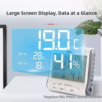 Akvarijski termometar s visokopreciznim zaslonom i elektroničkom sondom, vanjski senzor za kontrolu temperature u kornjačinom akvariju