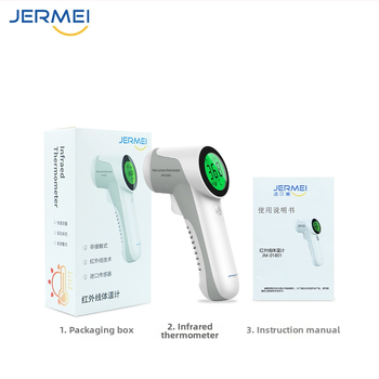 JM-01801 Ръчен инфрачервен термометър за челото – медицински термометър за измерване на телесната температура при човешко тяло, с суха батерия