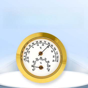 Higrometru și termometru din metal, cadran rotund, pentru uz casnic și auto, accesoriu decorativ