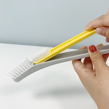 Četkica za cipele s tvrdim plastičnim dlačicama, 2-in-1 dizajn, kućna upotreba – čišćenje cipela, odjeće i kuhinje