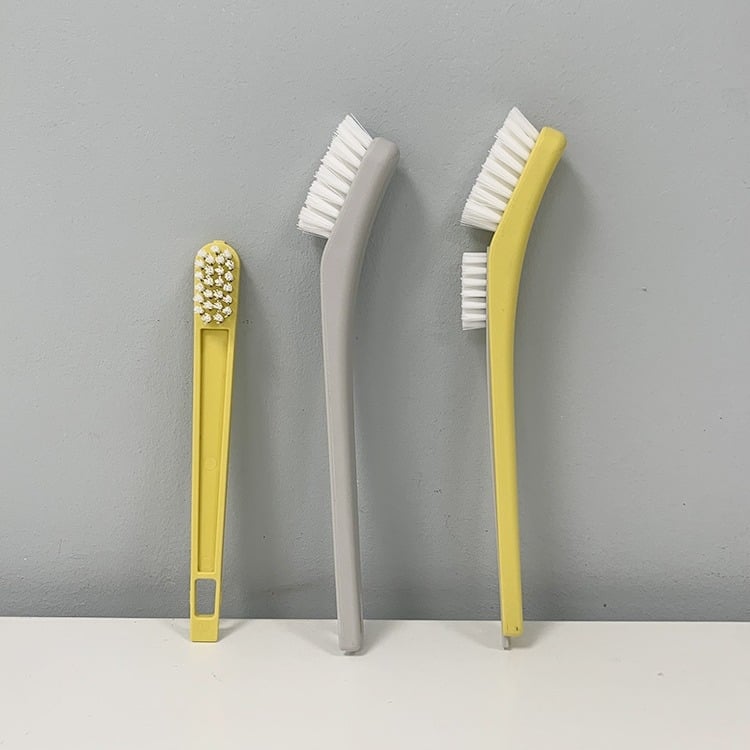 Četkica za cipele s tvrdim plastičnim dlačicama, 2-in-1 dizajn, kućna upotreba – čišćenje cipela, odjeće i kuhinje