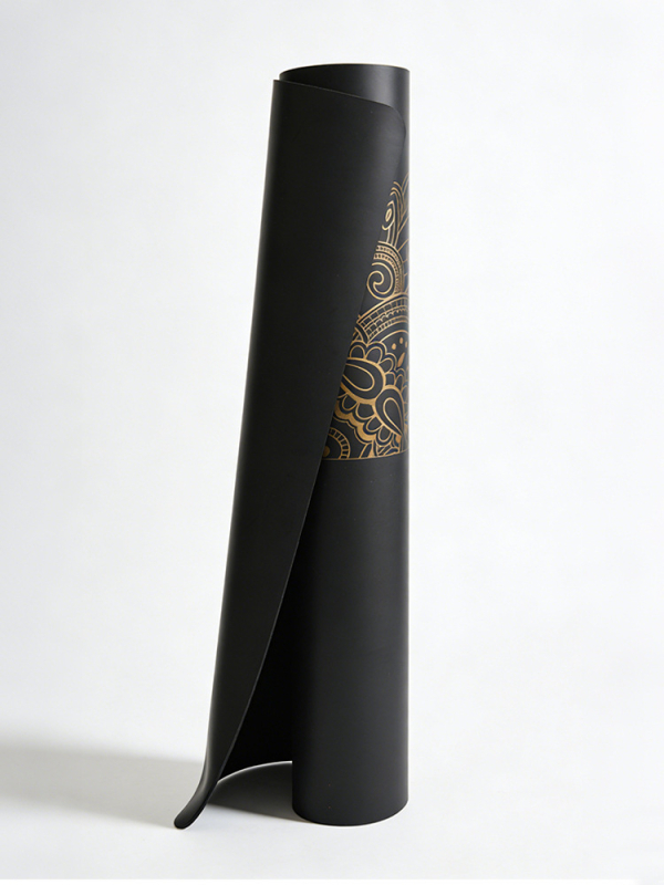 Joga prostirka od prirodnog kaučuka, protuklizna, 5 mm debljine, 3 kg, linije za poze