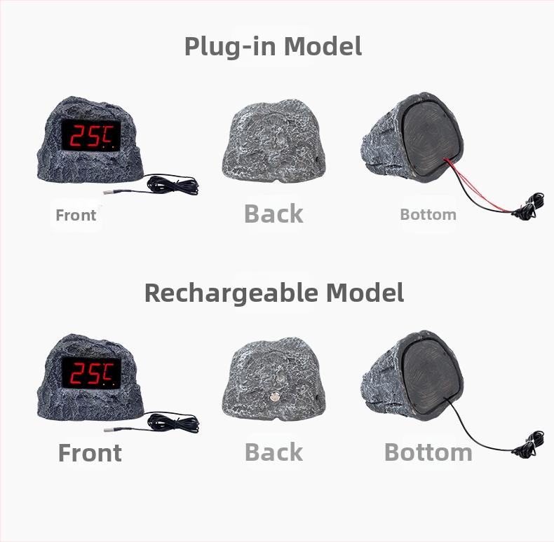 Kúpeľný teplomer s kamenným vzhľadom, vodotesný digitálny displej — Značka An shengyi