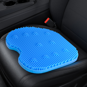 Gel μαξιλαράκι καθίσματος αυτοκινήτου με σχέδιο honeycomb, μονολιθική κατασκευή, On the Way, αναπνέον και δροσερό