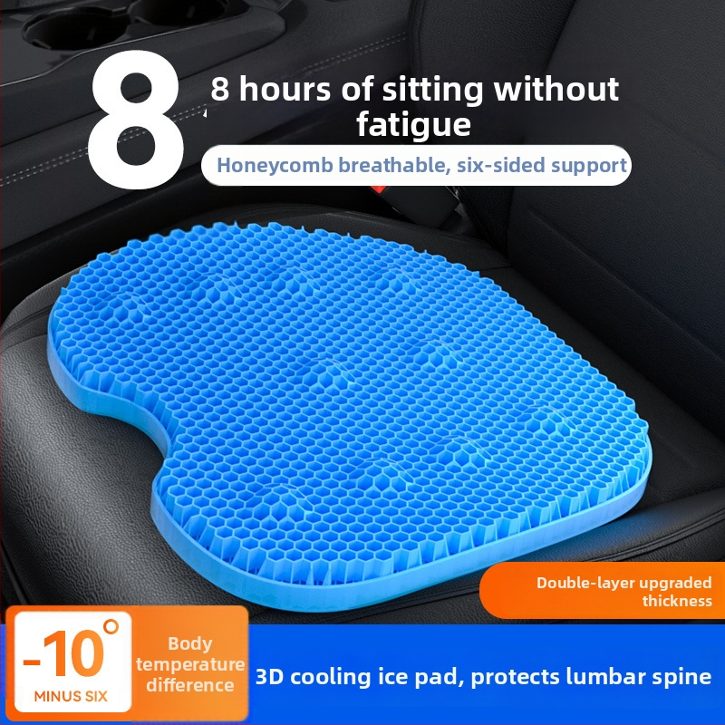 Gélová autosedačka do auta s dizajnom honeycomb, monolitická konštrukcia, On the Way, dýchateľná a chladivá