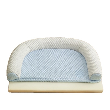 Cuib în formă de U pentru câini și pisici, umplut, detașabil și lavabil, potrivit pentru toate anotimpurile.