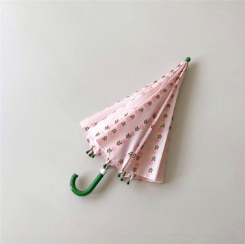 Umbrelă pentru copii - pânză robustă, cadru cu 8 spițe, tijă din aliaj, spițe din fibră, mâner din plastic, mâner lung, deschidere și închidere manuală