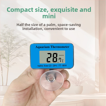 ABS materijal, akvarijski vodomjer, mjeri temperaturu vode u akvariju; dopuštene privatne marke