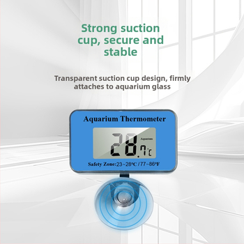 ABS materijal, akvarijski vodomjer, mjeri temperaturu vode u akvariju; dopuštene privatne marke