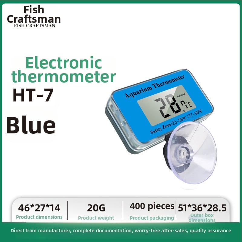 ABS materijal, akvarijski vodomjer, mjeri temperaturu vode u akvariju; dopuštene privatne marke