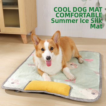 Охлаждаща подложка за кучета, дишаща полиестерна, подходяща за всички сезони, за кучета, пране с вода