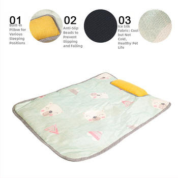 Охлаждаща подложка за кучета, дишаща полиестерна, подходяща за всички сезони, за кучета, пране с вода
