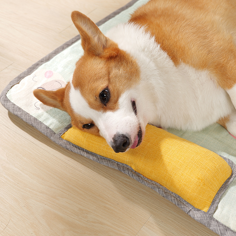 Охлаждаща подложка за кучета, дишаща полиестерна, подходяща за всички сезони, за кучета, пране с вода