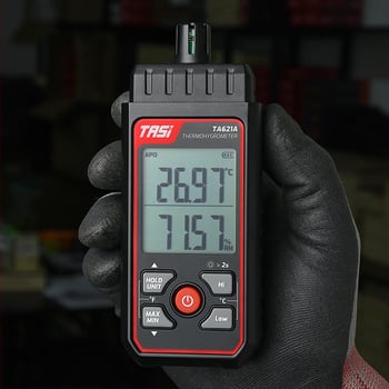 TA621A Mjerač temperature i vlage s zaslonom – točka ros, okolišna temperatura, rezolucija 0,01
