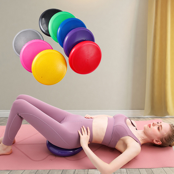 Yoga lopta za ravnotežu s masažom – polukružna podloga za ravnotežu stopala, debela mekana podloga za trening za odrasle i djecu
