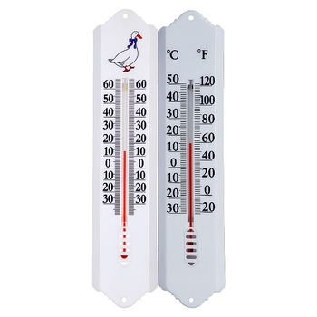 Стъклен термометър с метална стъклена тръба за вътрешно/външно ползване в градината — Seiko термометър, Yiwu, Китай