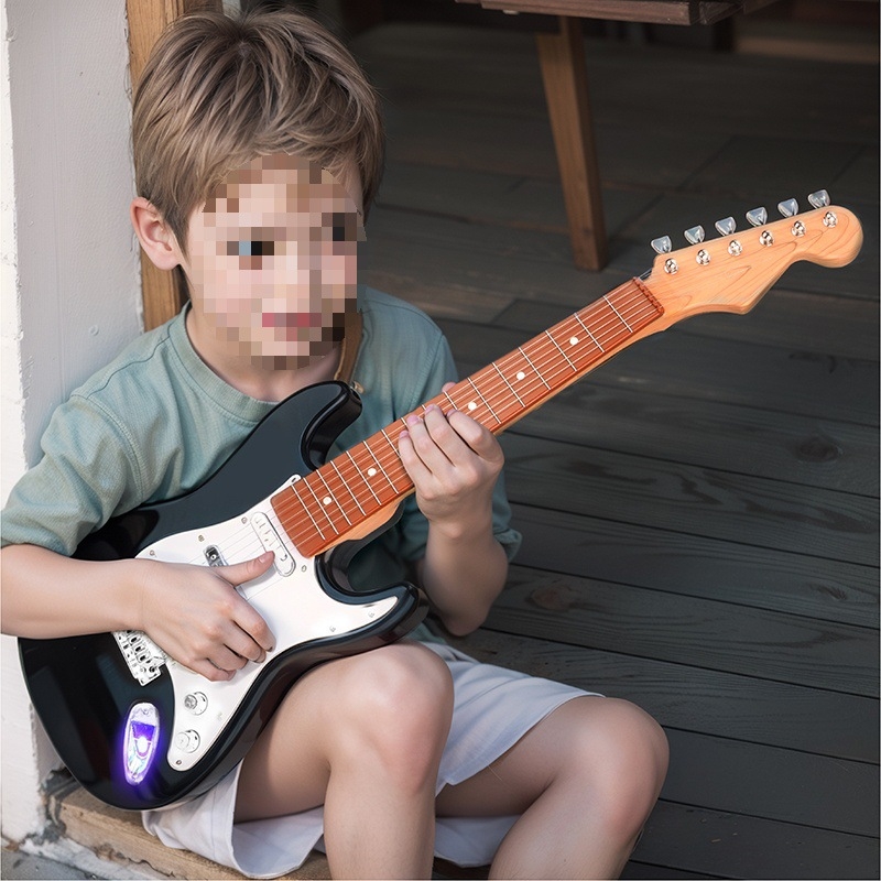 Dječja ukulele igračka, plastična, potiče intelektualni razvoj i zanimanje, za uzrast 0–3 godine