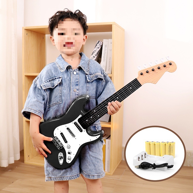 Dječja ukulele igračka, plastična, potiče intelektualni razvoj i zanimanje, za uzrast 0–3 godine