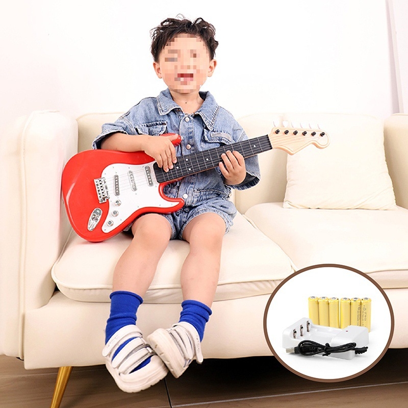 Dječja ukulele igračka, plastična, potiče intelektualni razvoj i zanimanje, za uzrast 0–3 godine